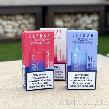 Bar elfe tchèque BC 5000 Puffs Vape jetable